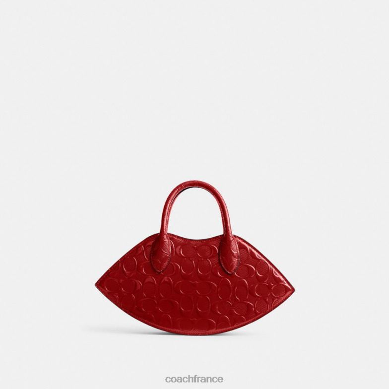Coach femmes sac à lèvres en cuir exclusif b4/rouge HHR6J239