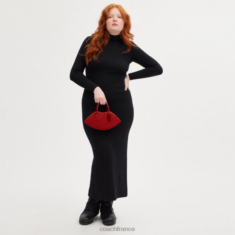 Coach femmes sac à lèvres en cuir exclusif b4/rouge HHR6J239