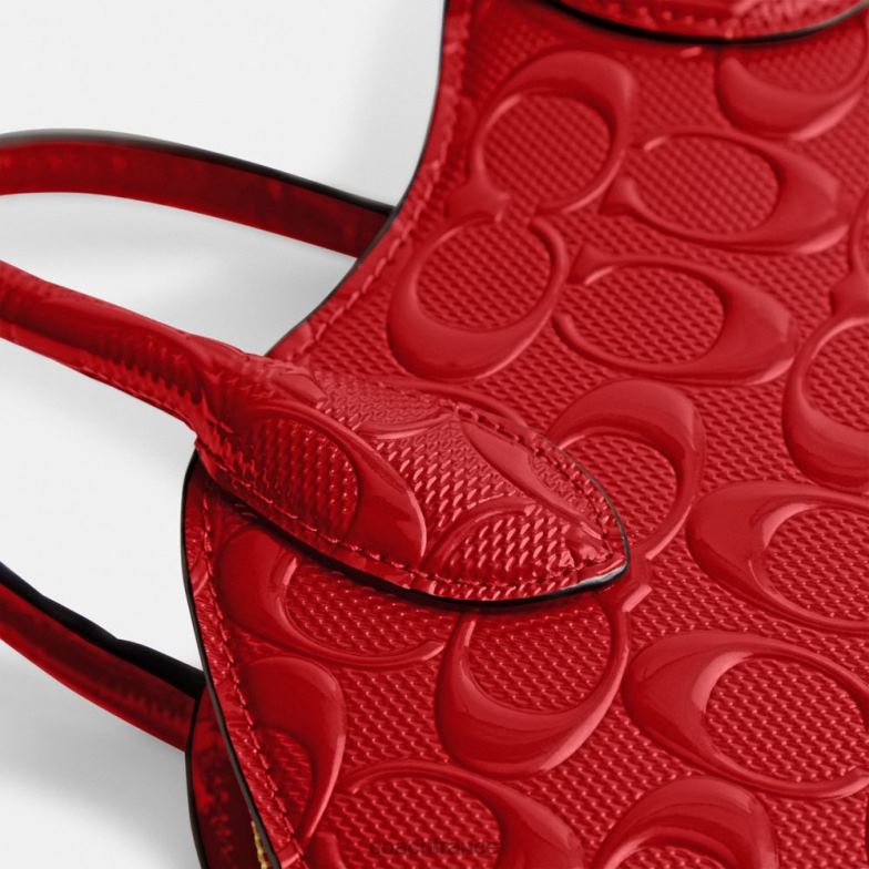 Coach femmes sac à lèvres en cuir exclusif b4/rouge HHR6J239