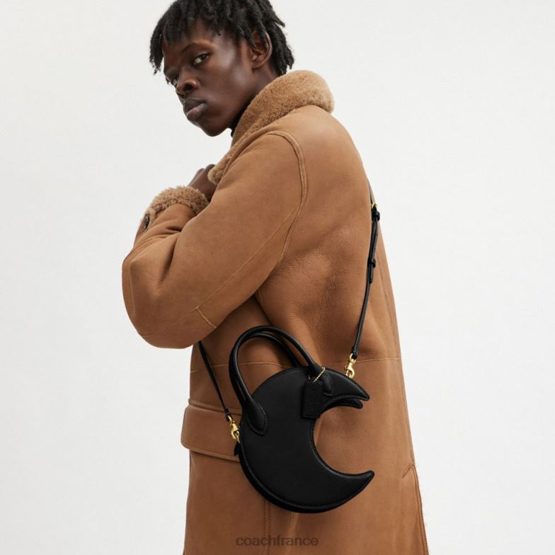 Coach femmes sac moon en cuir régénéré b4/noir HHR6J237