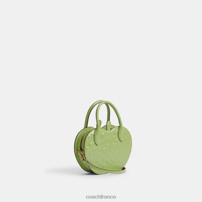 Coach femmes sac pomme en cuir signature b4/vert HHR6J236