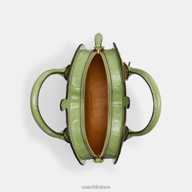 Coach femmes sac pomme en cuir signature b4/vert HHR6J236