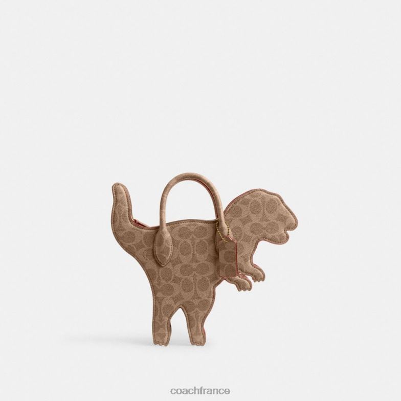 Coach femmes sac rexy en toile signature b4/bronze rouille HHR6J231