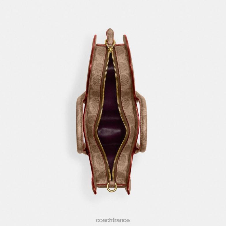 Coach femmes sac rexy en toile signature b4/bronze rouille HHR6J231