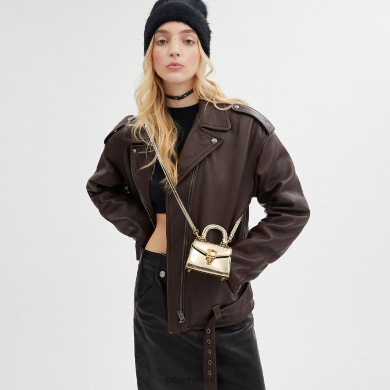 Coach femmes sammy poignée supérieure 12 b4/or HHR6J220