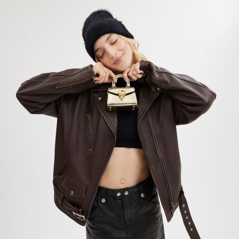 Coach femmes sammy poignée supérieure 12 b4/or HHR6J220
