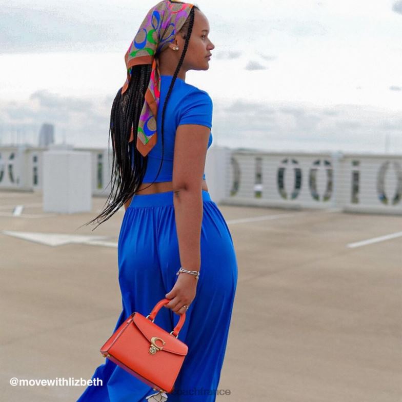 Coach femmes sammy poignée supérieure 21 b4/orange soleil HHR6J250