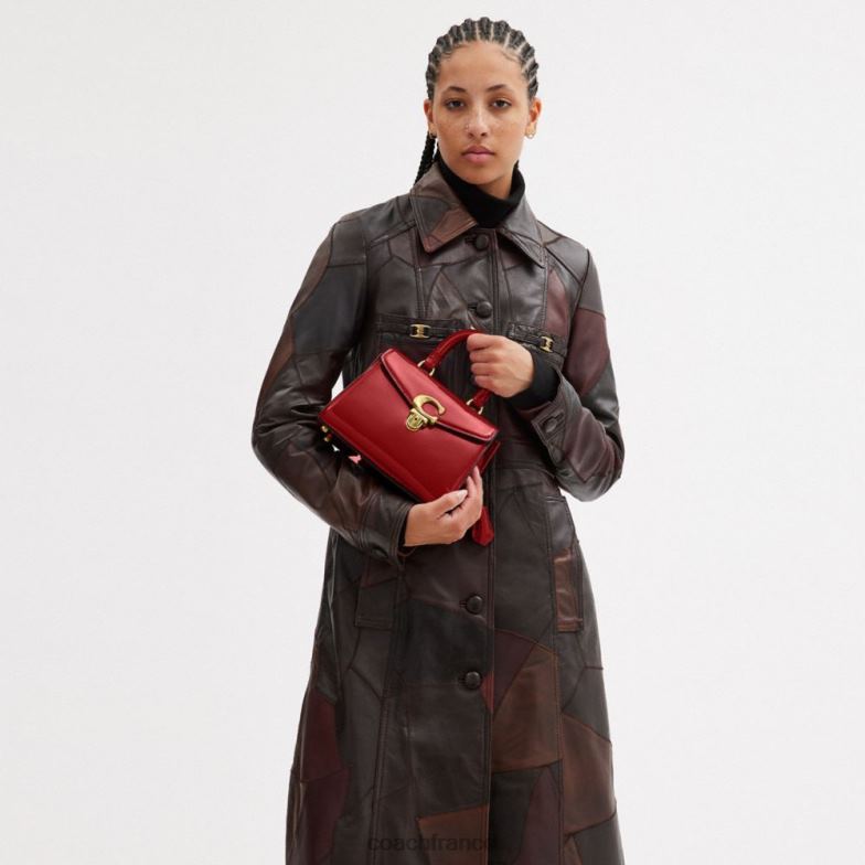 Coach femmes sammy poignée supérieure 21 b4/rouge HHR6J234