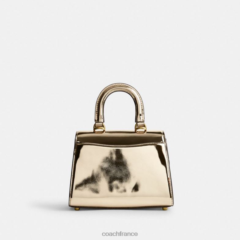 Coach femmes sammy poignée supérieure 21 en argent métallisé b4/or HHR6J209