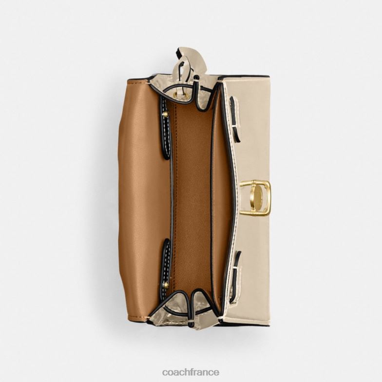 Coach femmes sammy poignée supérieure 21 en argent métallisé b4/or HHR6J209