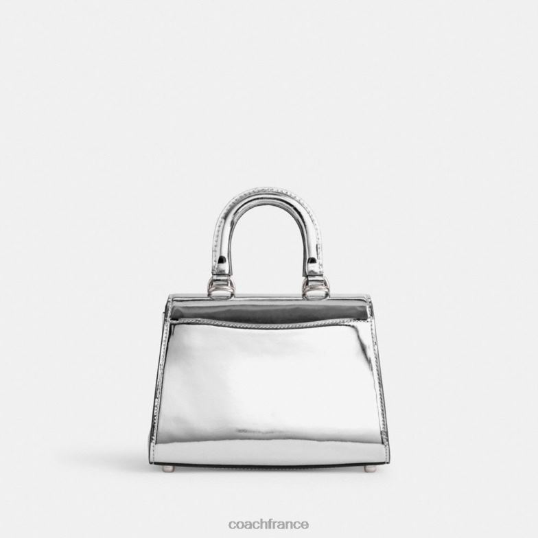 Coach femmes sammy poignée supérieure 21 en argent métallisé gauche/argent HHR6J230