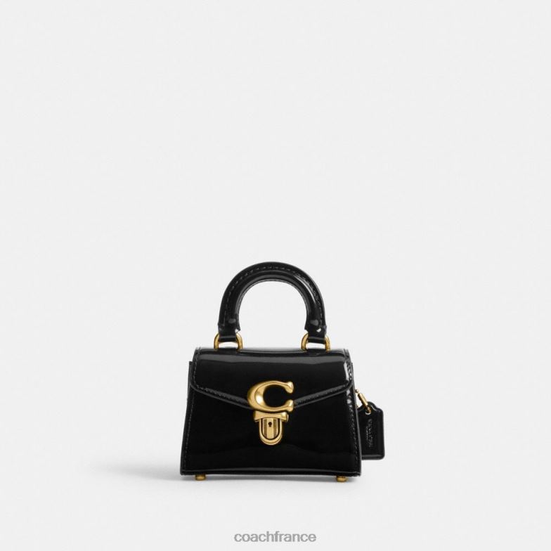 Coach femmes sammy top handle 12 en cuir signature b4/noir HHR6J212