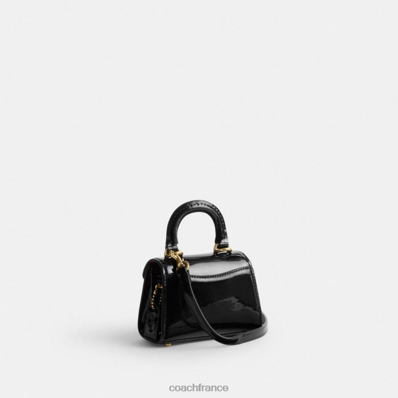 Coach femmes sammy top handle 12 en cuir signature b4/noir HHR6J212