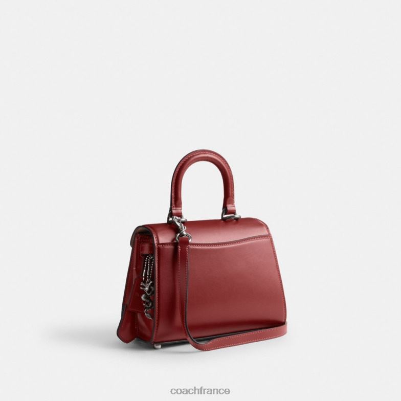 Coach femmes sammy top handle du nouvel an 21 avec dragon gauche/rouge rubis HHR6J201