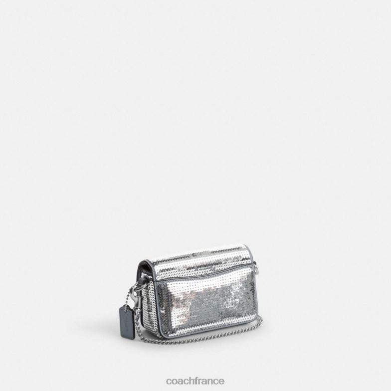 Coach femmes studio 12 avec des paillettes gauche/argent HHR6J224