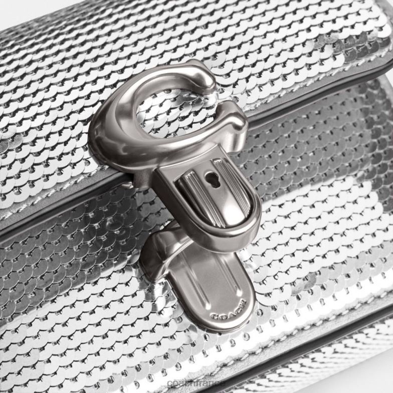 Coach femmes studio 12 avec des paillettes gauche/argent HHR6J224