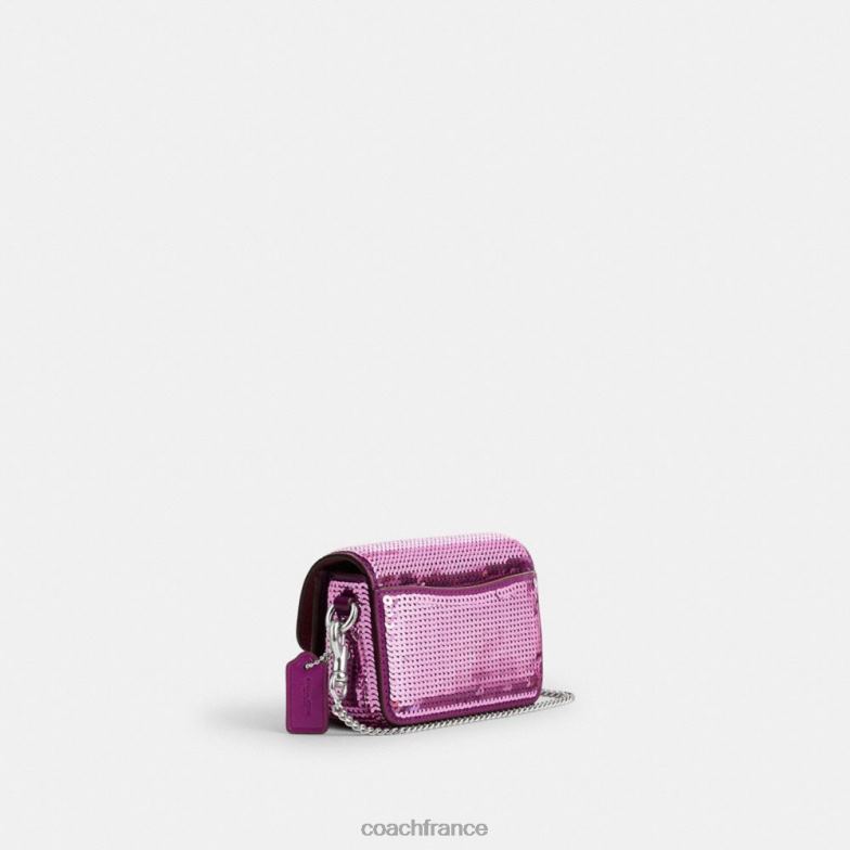 Coach femmes studio 12 avec des paillettes gauche/magenta foncé HHR6J225