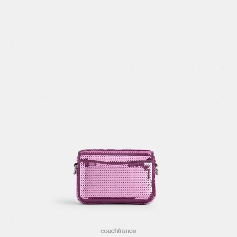 Coach femmes studio 12 avec des paillettes gauche/magenta foncé HHR6J225