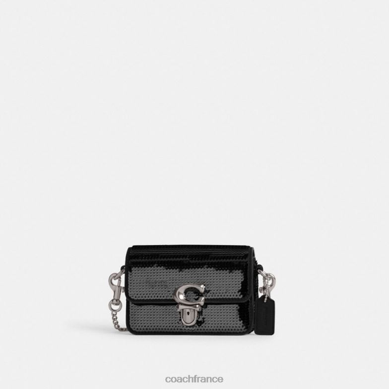 Coach femmes studio 12 avec des paillettes gauche/noir HHR6J223
