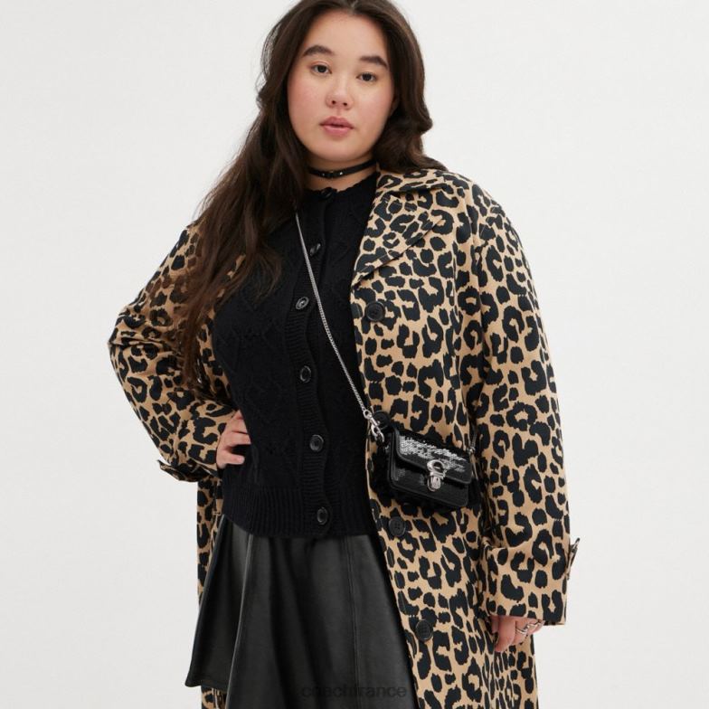 Coach femmes studio 12 avec des paillettes gauche/noir HHR6J223
