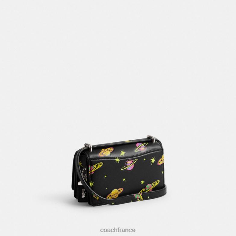 Coach femmes Cosmic Coach Bandit - Sac à bandoulière avec imprimé planète gauche/noir multi HHR6J187
