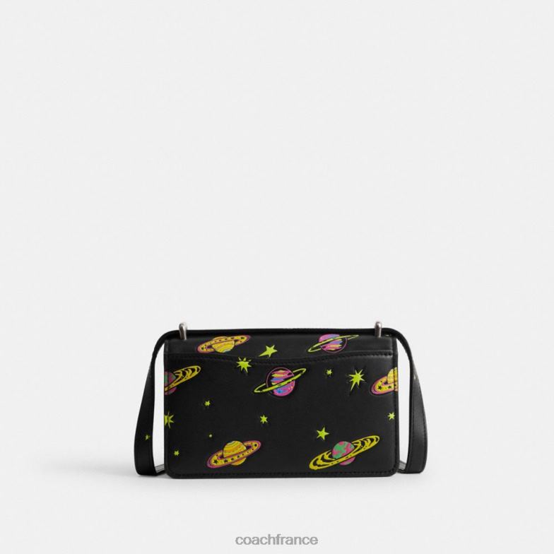 Coach femmes Cosmic Coach Bandit - Sac à bandoulière avec imprimé planète gauche/noir multi HHR6J187