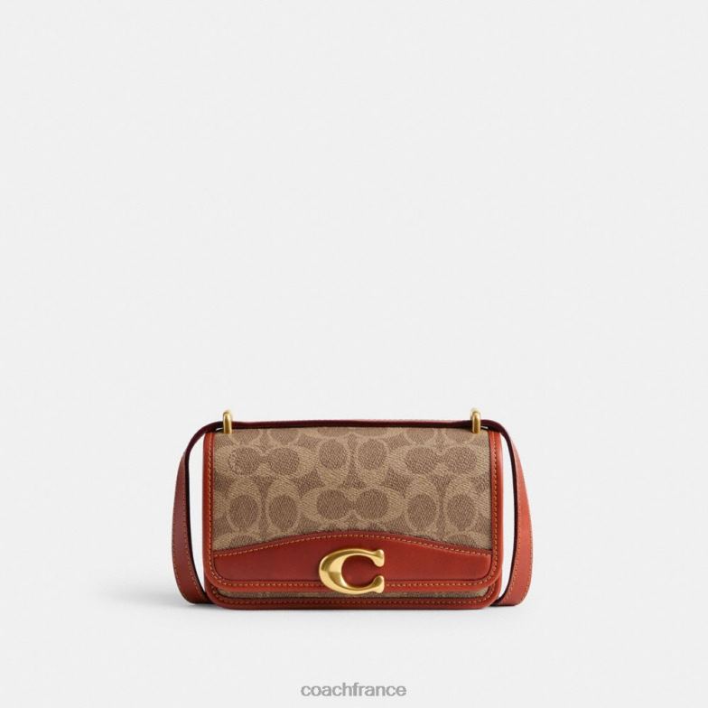 Coach femmes Sac à bandoulière Coach X Mint + Serf Bandit en toile exclusive b4/bronze rouille HHR6J181