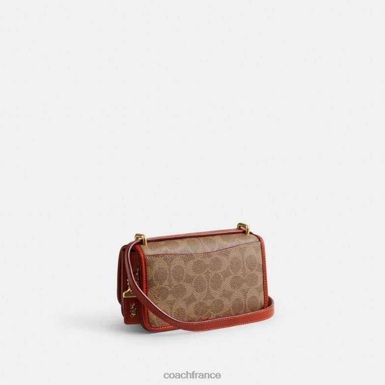 Coach femmes Sac à bandoulière Coach X Mint + Serf Bandit en toile exclusive b4/bronze rouille HHR6J181