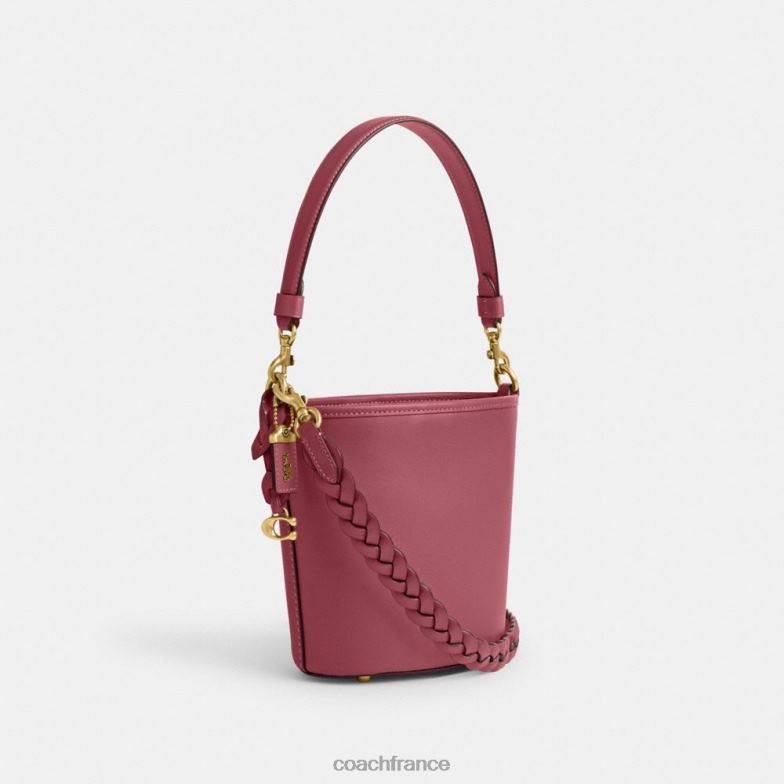 Coach femmes sac seau dakota 16 avec tresse b4/rouge HHR6J15