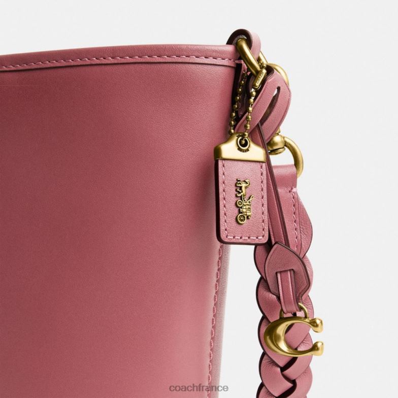 Coach femmes sac seau dakota 16 avec tresse b4/rouge HHR6J15