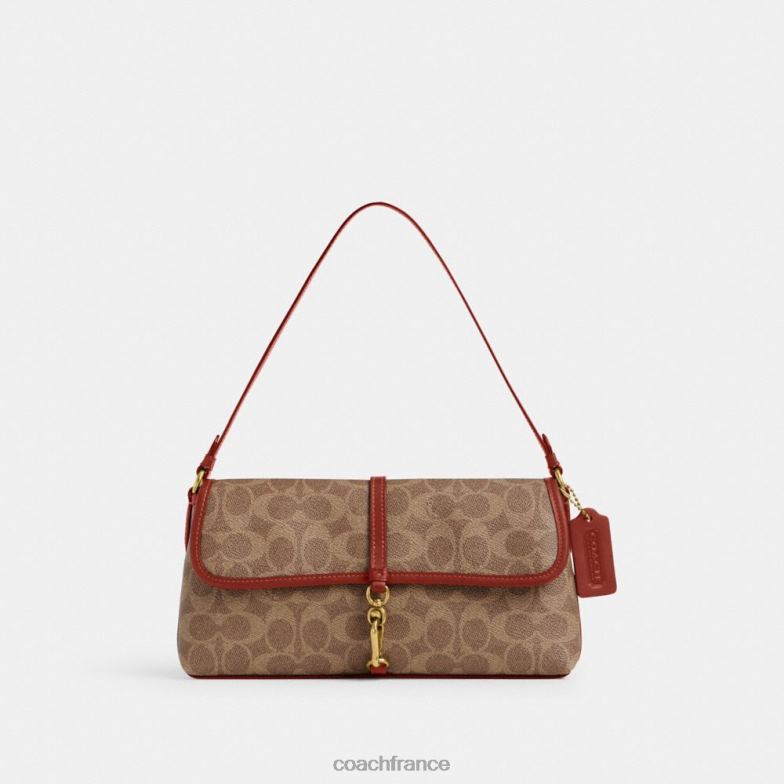 Coach femmes sac Hamptons en toile signature b4/bronze rouille HHR6J257