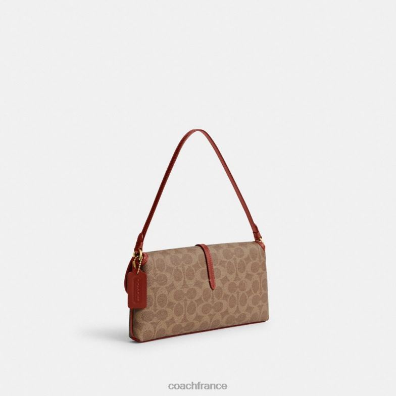 Coach femmes sac Hamptons en toile signature b4/bronze rouille HHR6J257