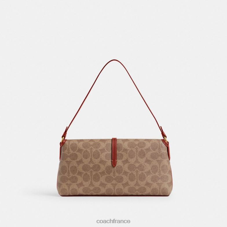 Coach femmes sac Hamptons en toile signature b4/bronze rouille HHR6J257