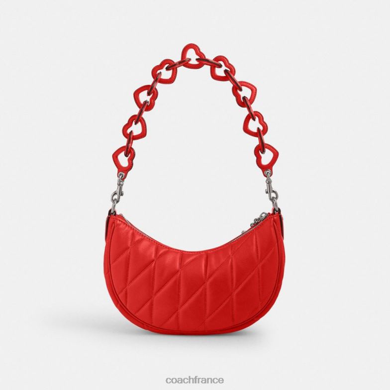 Coach femmes sac à bandoulière Mira avec matelassage en forme d'oreiller et bandoulière en forme de cœur gauche/sport rouge HHR6J256