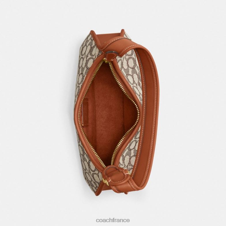 Coach femmes sac porté épaule eve en jacquard textile signature b4/cacao bruni amb HHR6J273