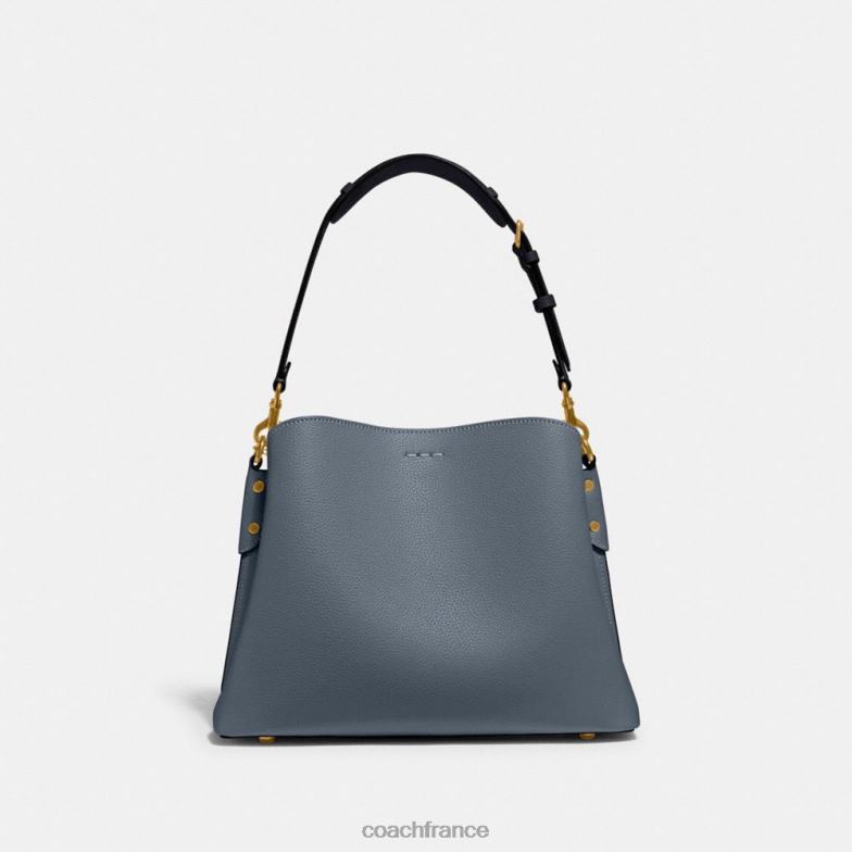 Coach femmes sac porté épaule willow color block b4/jean HHR6J265