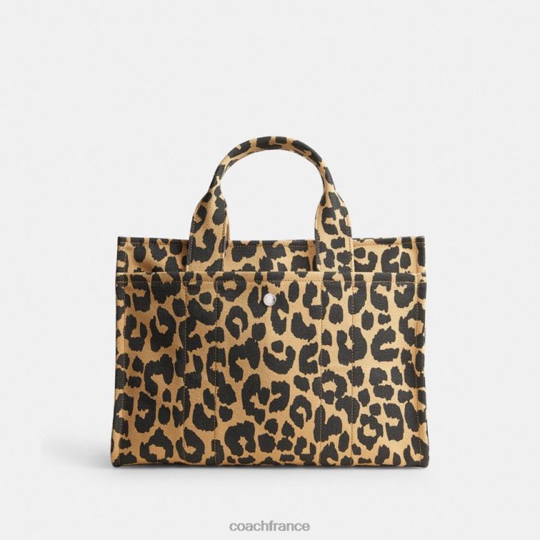 Coach femmes cabas cargo à imprimé léopard gauche/léopard HHR6J293