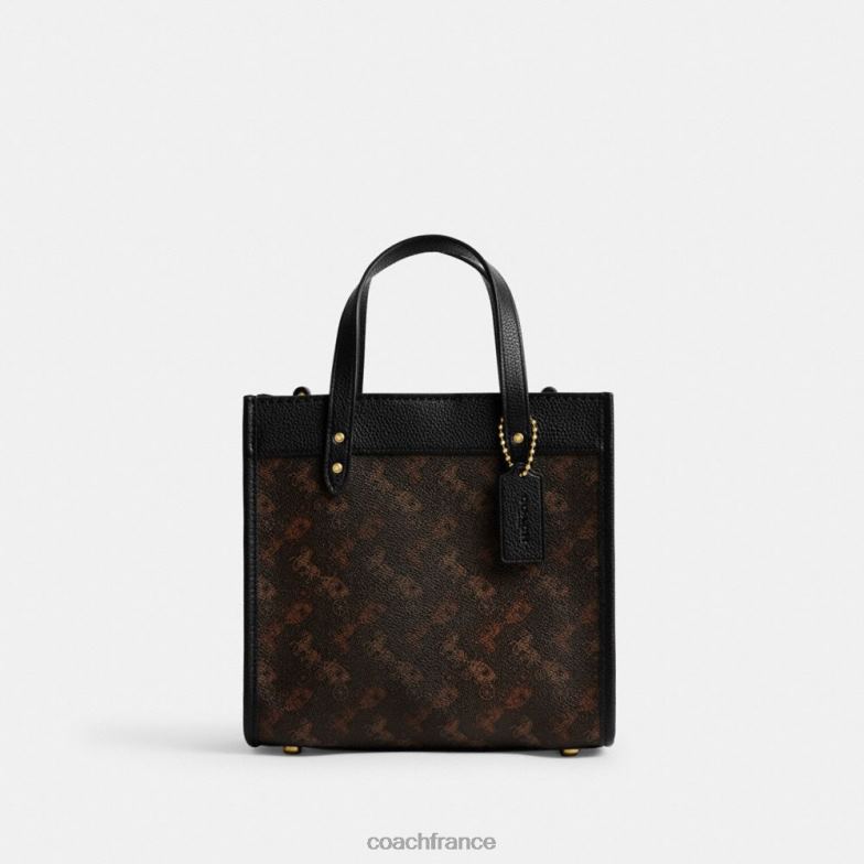 Coach femmes cabas field 22 avec imprimé cheval et calèche b4/truffe noire HHR6J297
