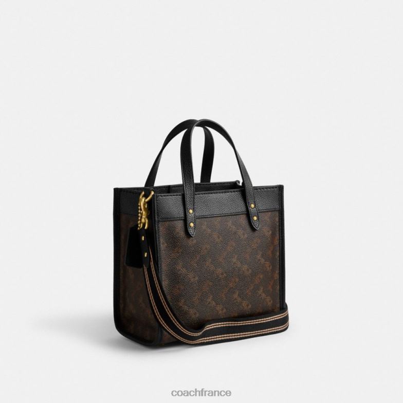 Coach femmes cabas field 22 avec imprimé cheval et calèche b4/truffe noire HHR6J297
