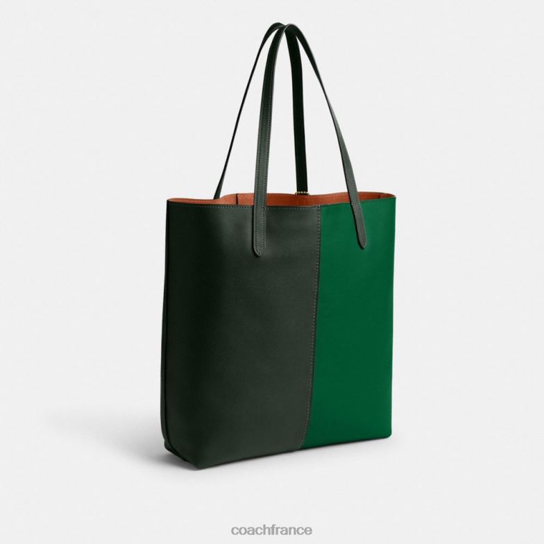 Coach femmes cabas nomade color block b4/vert multi HHR6J301