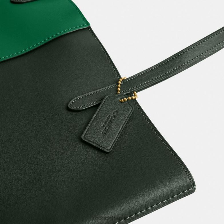 Coach femmes cabas nomade color block b4/vert multi HHR6J301