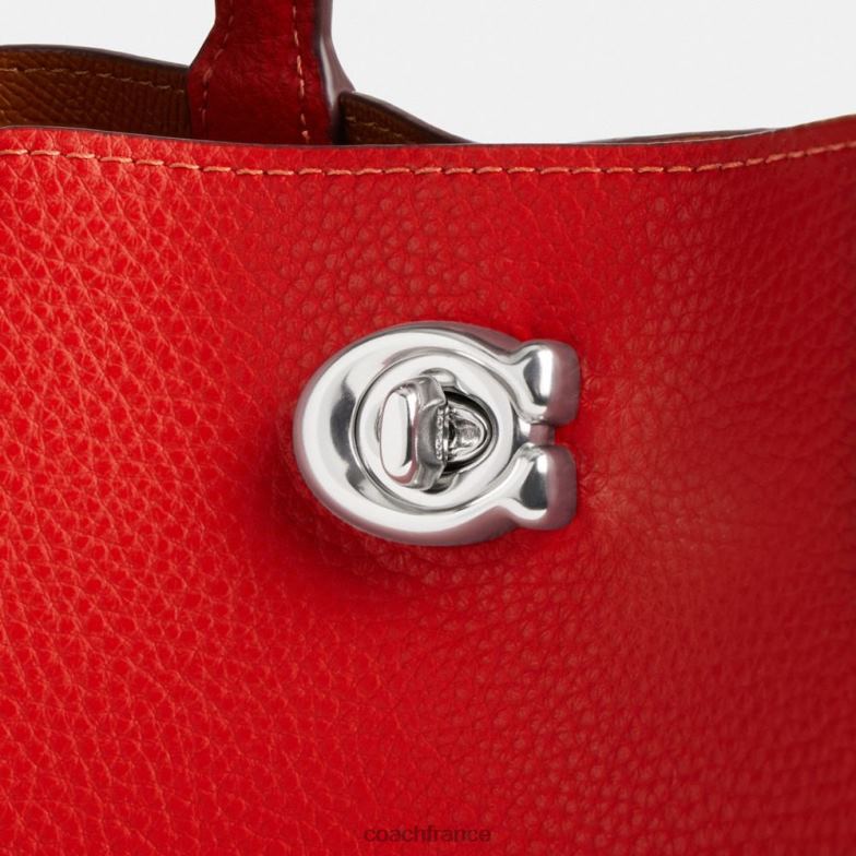 Coach femmes cabas willow 24 avec breloque coeur gauche/sport rouge HHR6J283