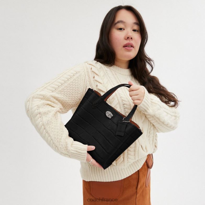 Coach femmes fourre-tout en saule 24 gauche/noir multi HHR6J287