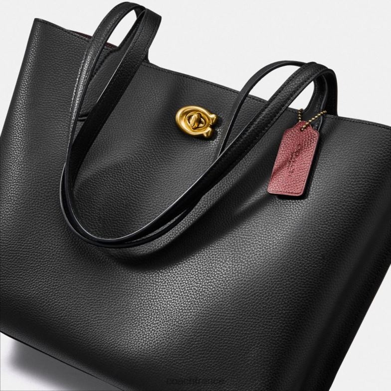 Coach femmes fourre-tout en saule b4/noir HHR6J303