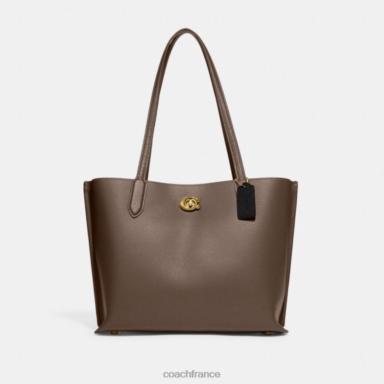 Coach femmes fourre-tout en saule b4/pierre foncée HHR6J304
