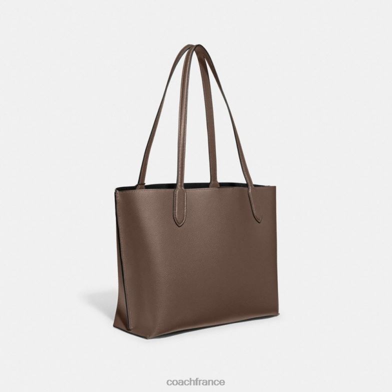 Coach femmes fourre-tout en saule b4/pierre foncée HHR6J304