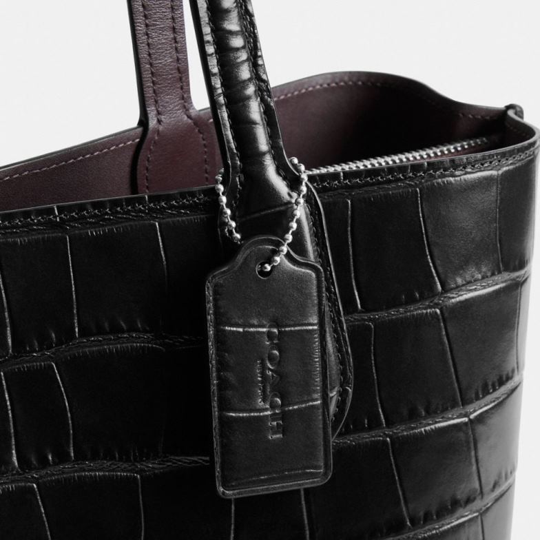 Coach femmes fourre-tout en saule gauche/noir multi HHR6J284