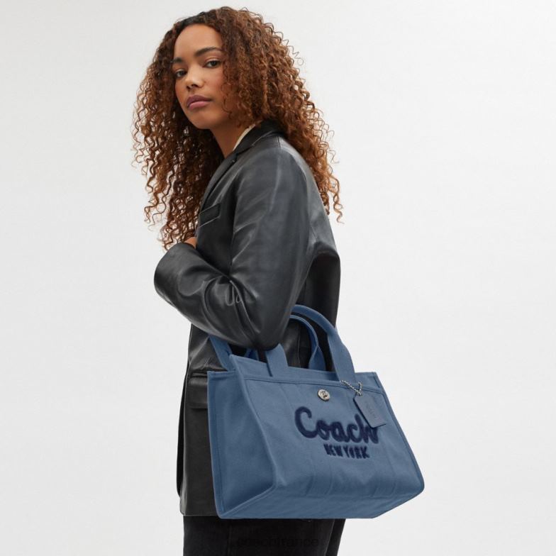 Coach femmes fourre-tout gauche/bleu ardoise HHR6J291
