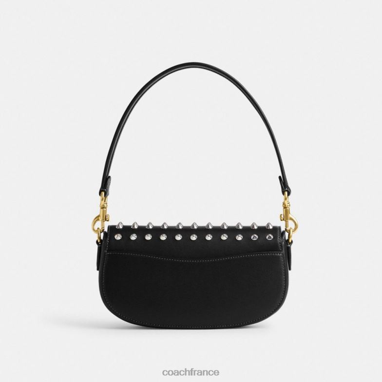 Coach femmes sac bandoulière harley 23 avec clous b4/noir HHR6J31