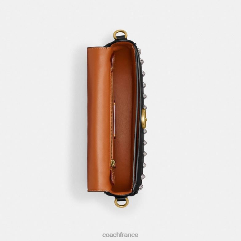 Coach femmes sac bandoulière harley 23 avec clous b4/noir HHR6J31